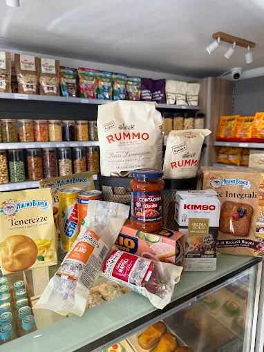 Italian products including Rummo pasta, Kimbo coffee and Mulino Bianco at Mercatino